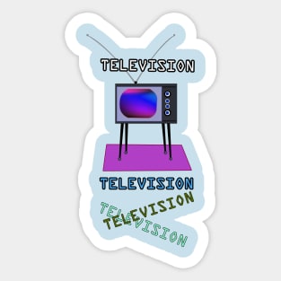 Retro TV Sticker